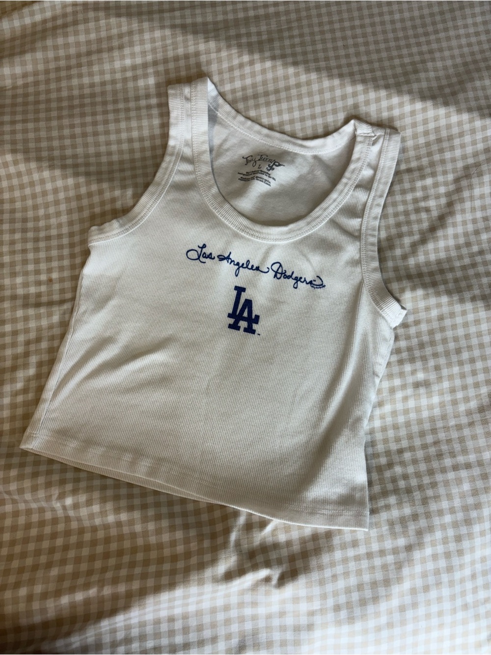 Tiny Turnips Dodgers Crop Top